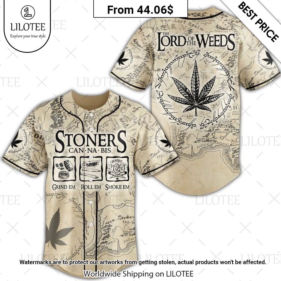 Lord Of The Weeds Stoners Baseball Jersey Gang of rockstars