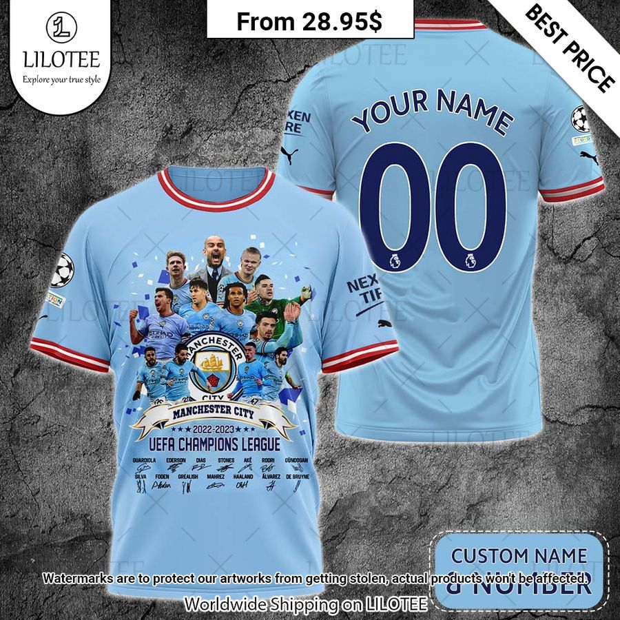 Manchester City Champions League 22 23 T Shirt Loving, dare I say?