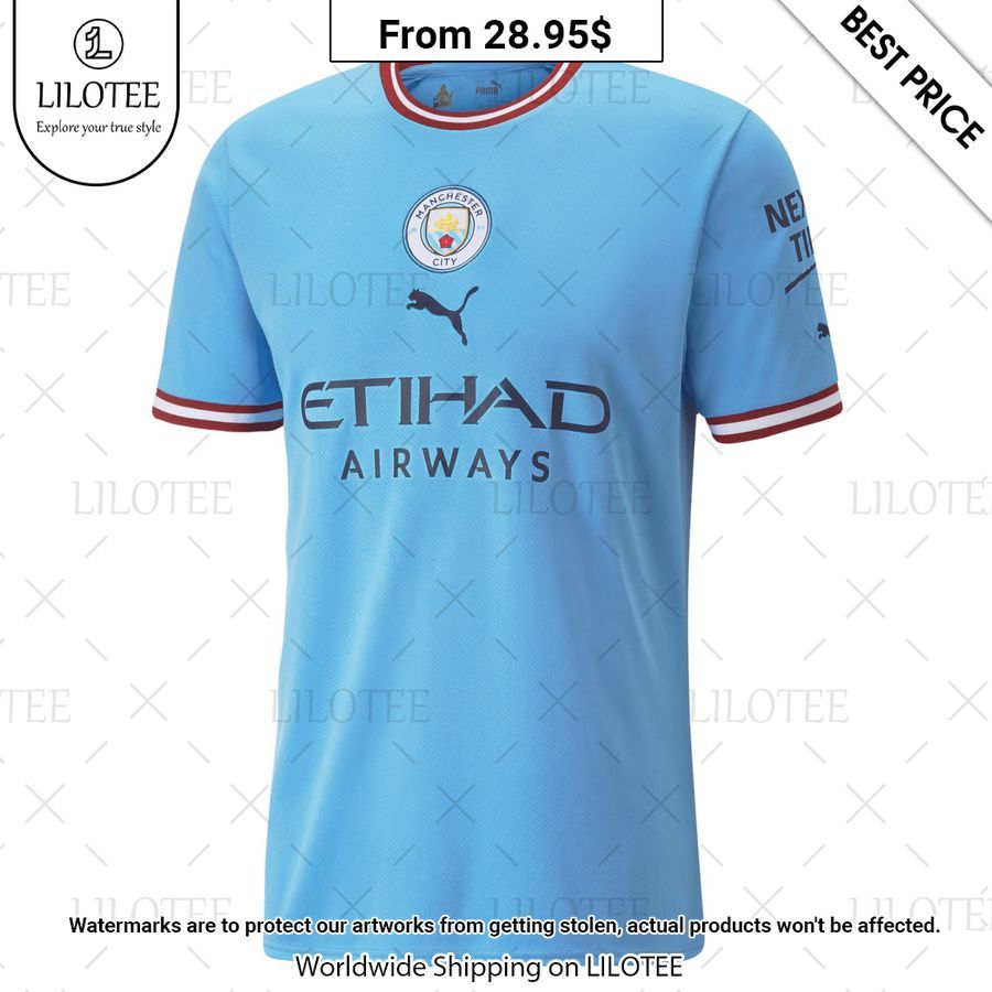 Manchester City Premier League 22 23 Custom T Shirt Good one dear