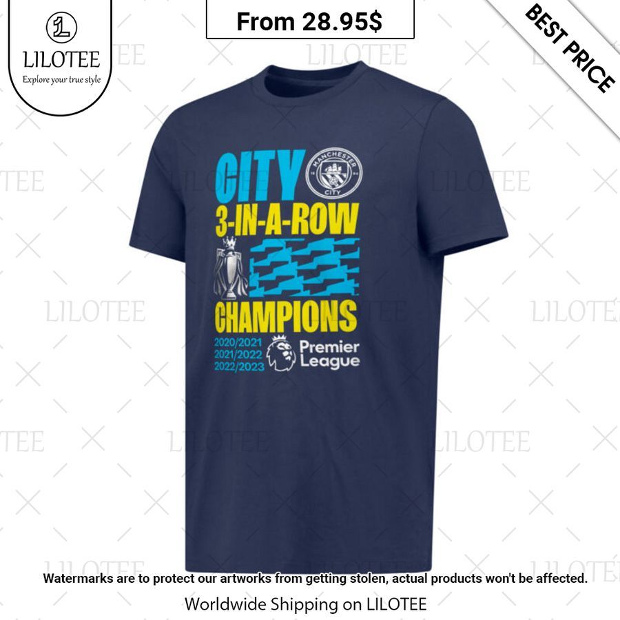 Manchester City Premier League Champions Shirt Rocking picture