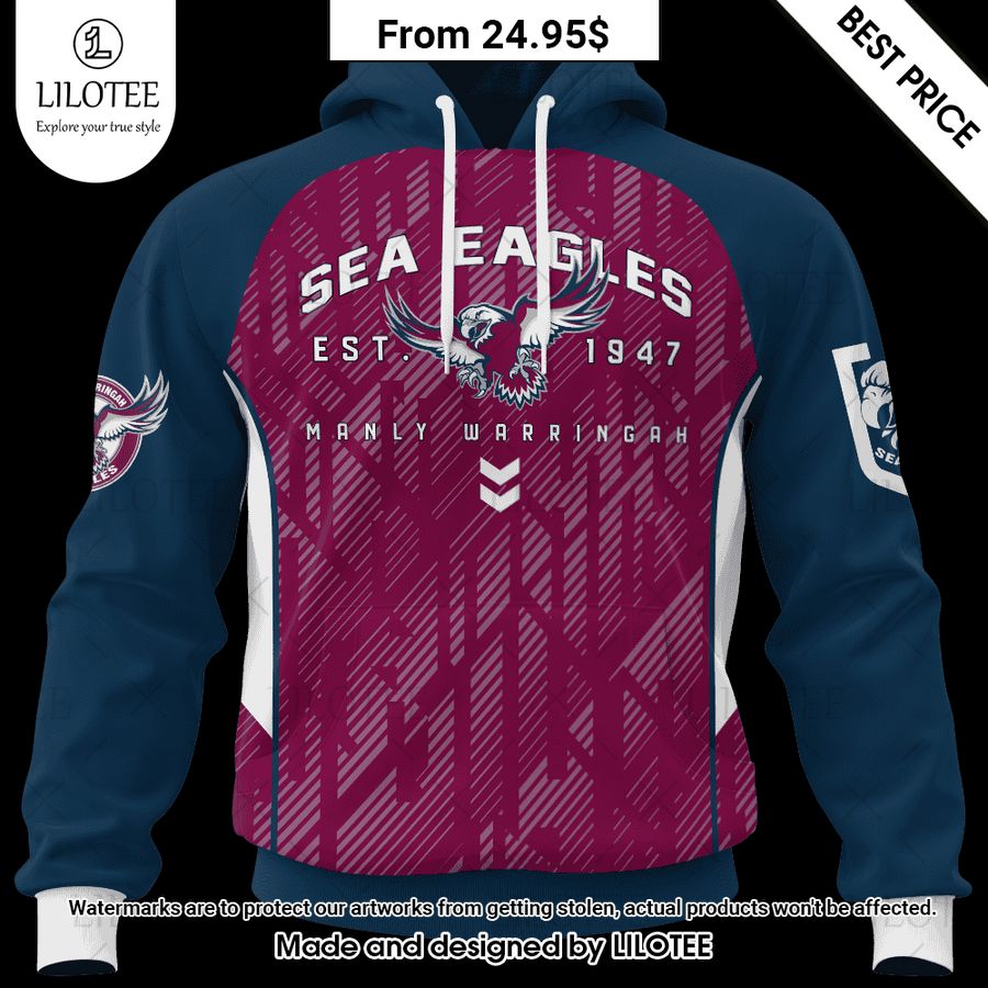 manly warringah sea eagles blocker nrl 2023 custom shirt 1 978