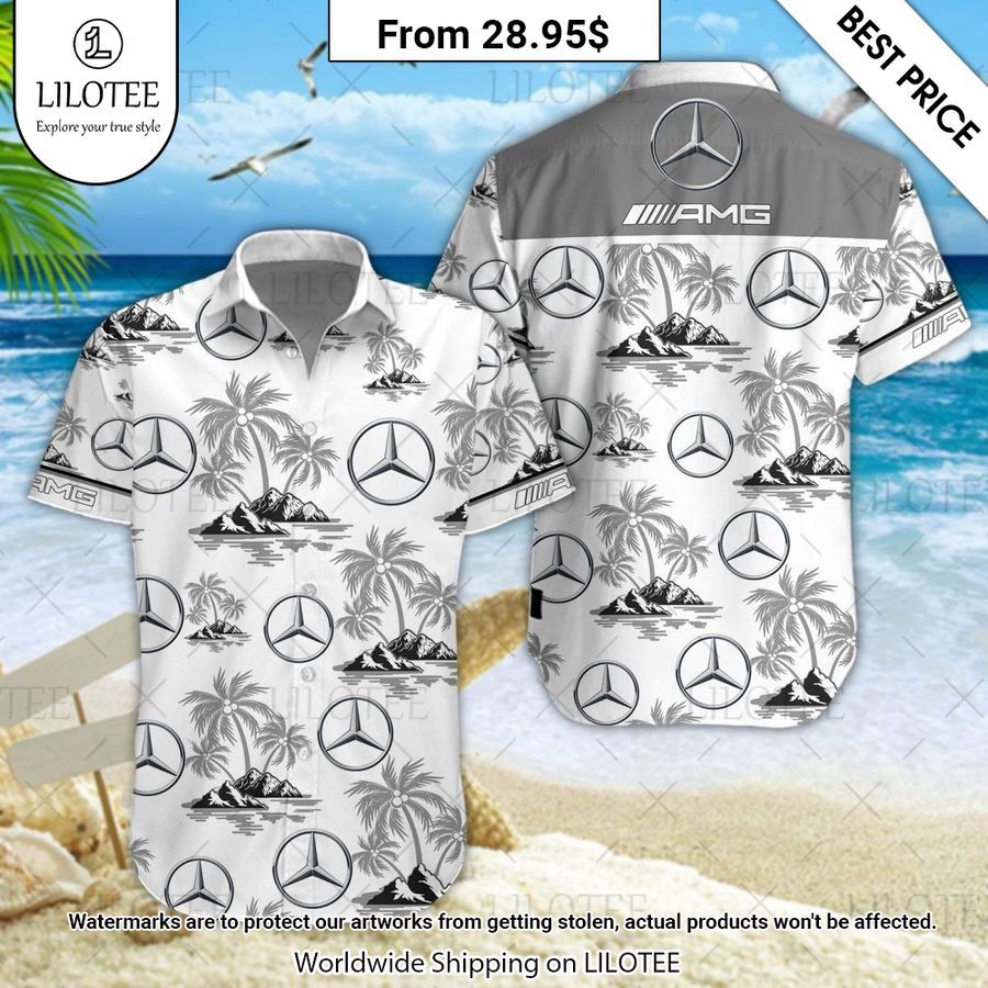 Mercedes AMG Hawaiian Shirt Royal Pic of yours