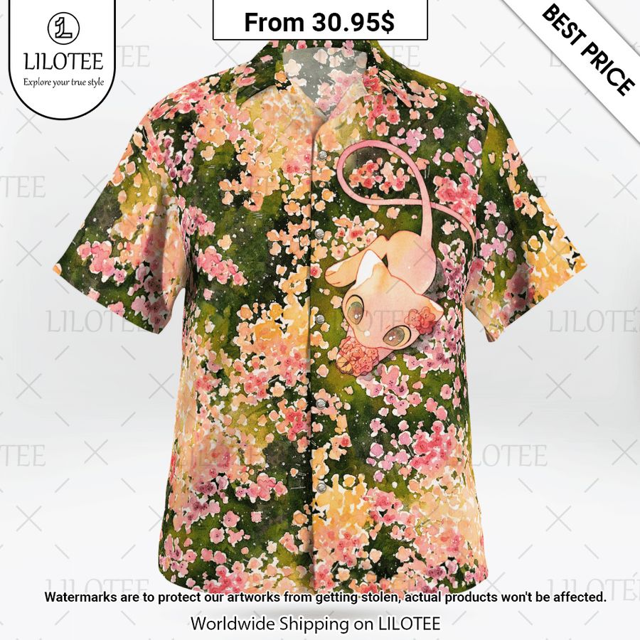 Mew Summer Flowers Hawaiian Shirt Natural and awesome