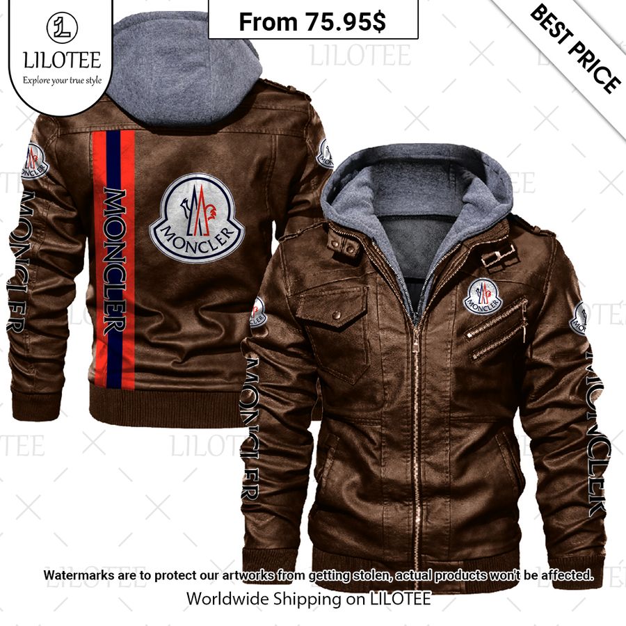 moncler leather jacket 2 635