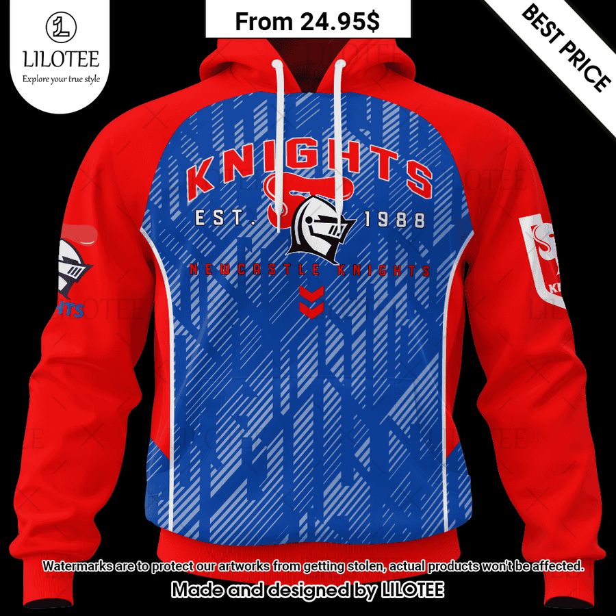 newcastle knights blocker nrl 2023 custom shirt 1 917