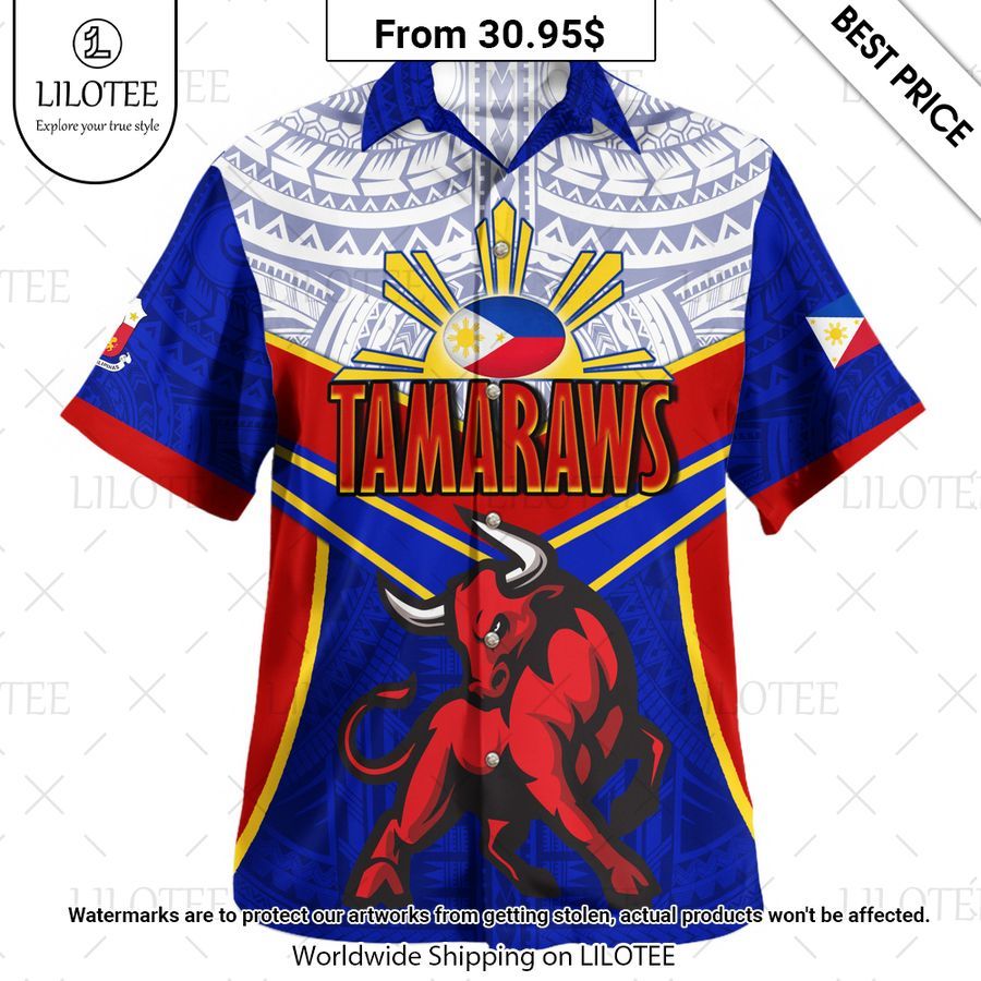 Philippines Filipinos Tamaraws Mascot Hawaiian Shirt You look lazy