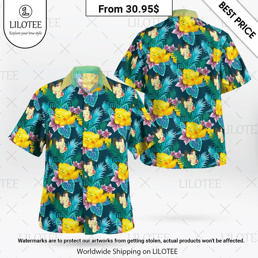 Pikachu On Summer Day Hawaiian Shirt Wow! This is gracious