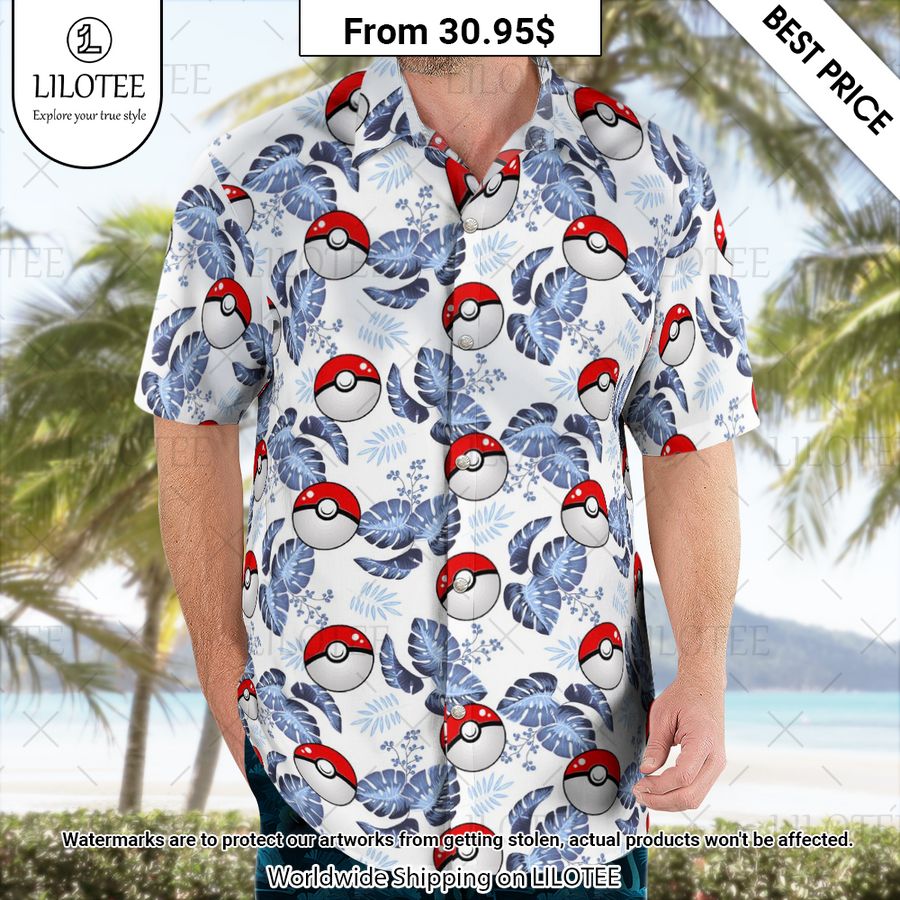Pokemon Ball Hawaiian Shirt You tried editing this time?