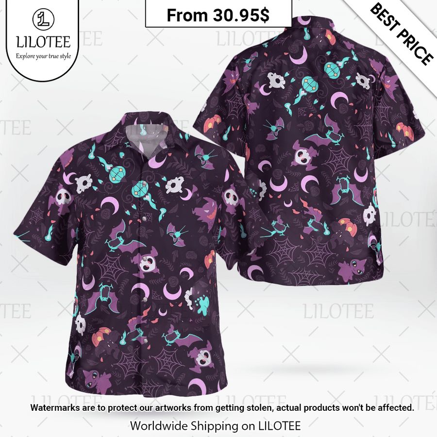 Pokemon Dark Type Hawaiian Shirt Pic of the century