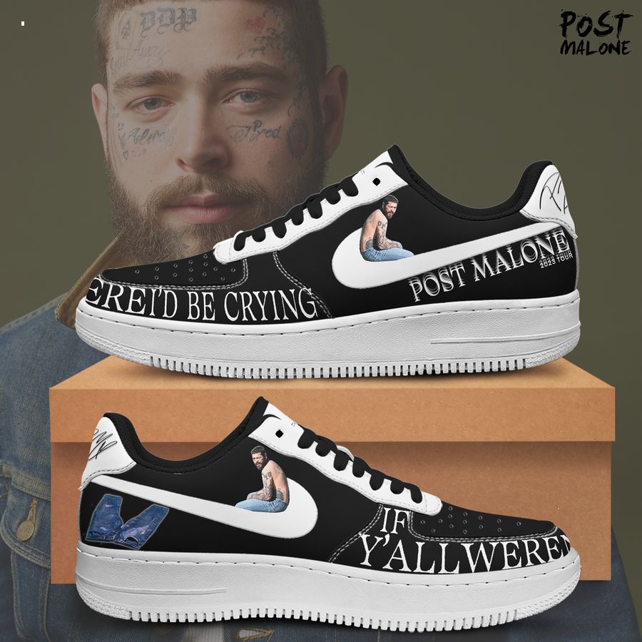 post malone tour 2023 nike air force sneaker 4