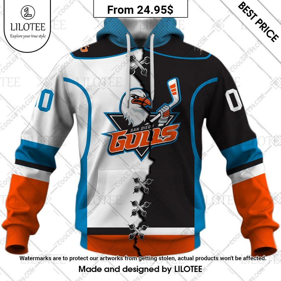 san diego gulls mix jersey custom hoodie 2 257