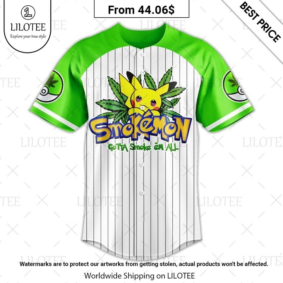 Smokemon Weed Baseball Jersey I am in love with your dress