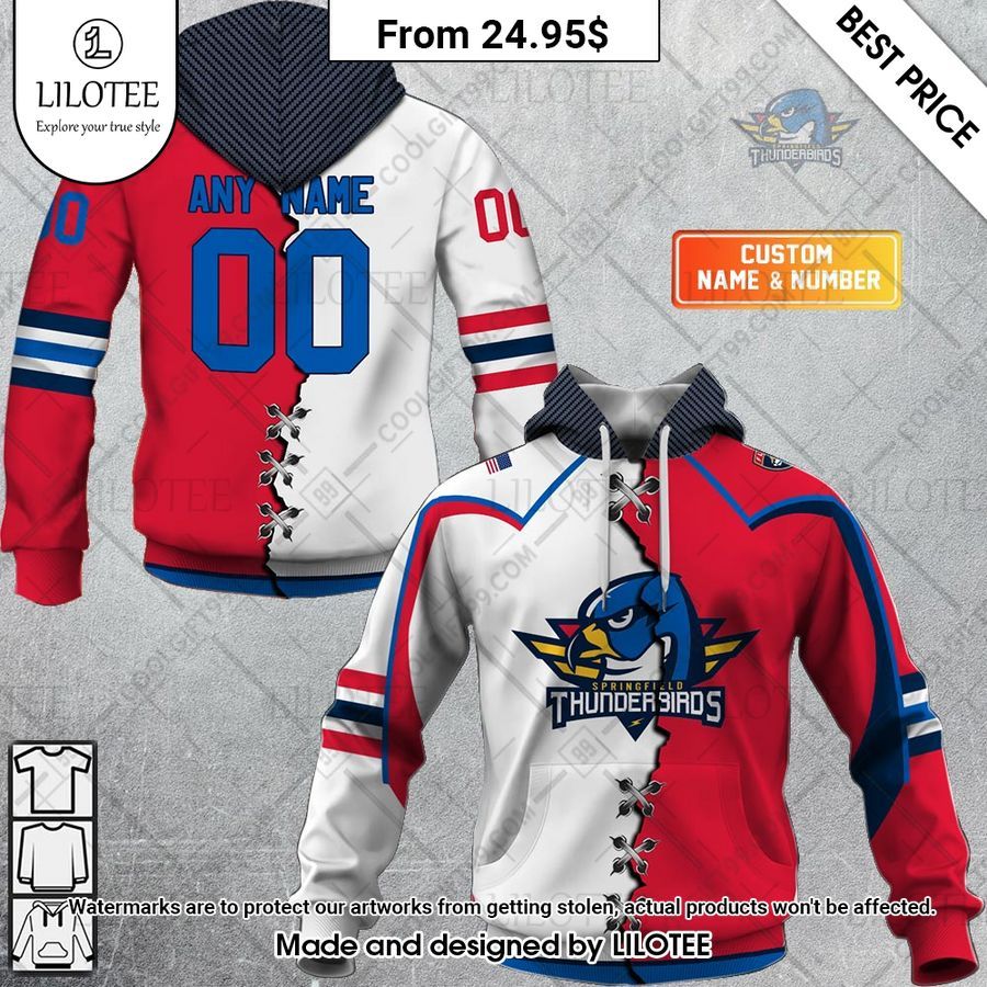 springfield thunderbirds mix jersey custom hoodie 1 496