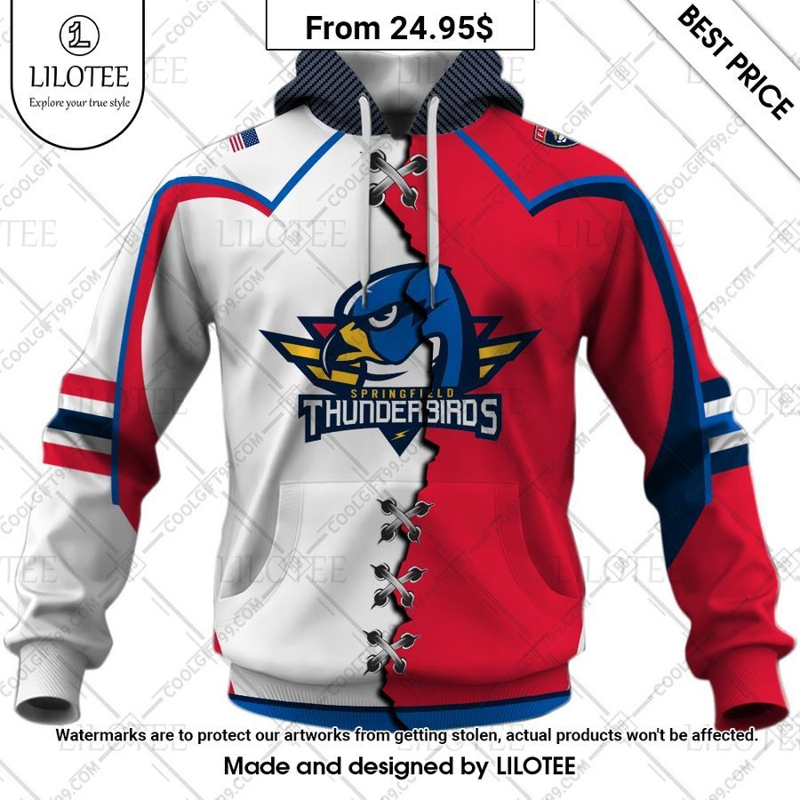 springfield thunderbirds mix jersey custom hoodie 2 599
