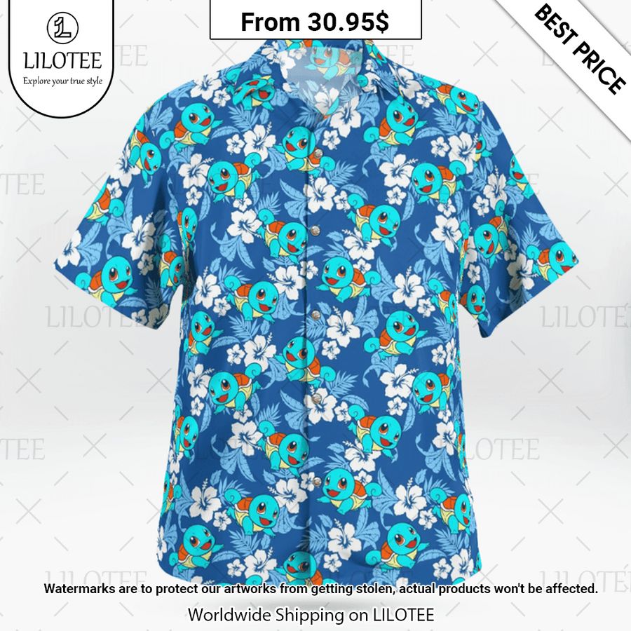 Squirtle Pokemon Hawaiian Shirt You look so healthy and fit