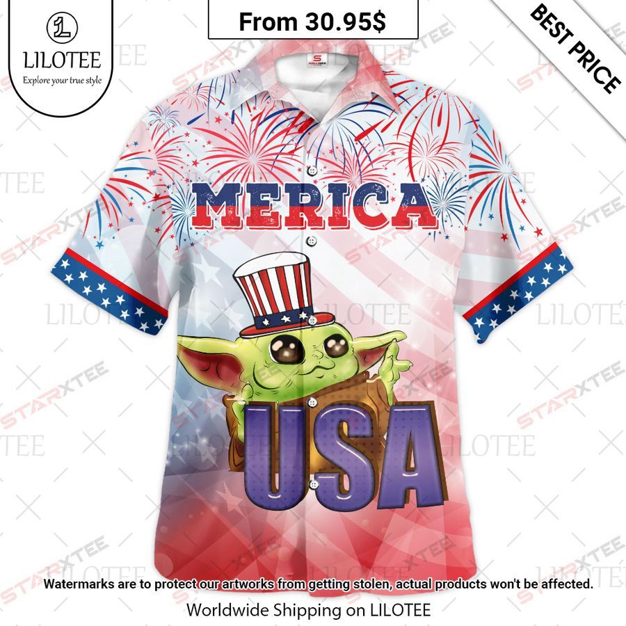star wars baby yoda merica 4th of july gift for fans hawaiian shirt 1 934.jpg