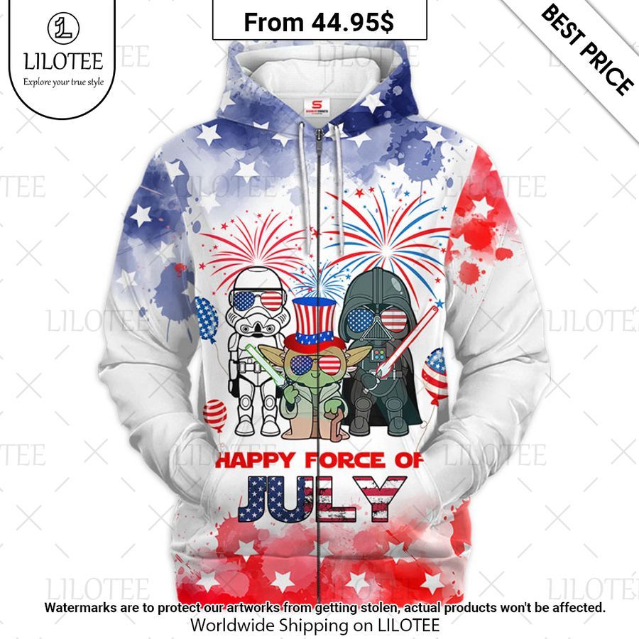 Star Wars Happy Force Of July Hoodie You look beautiful forever