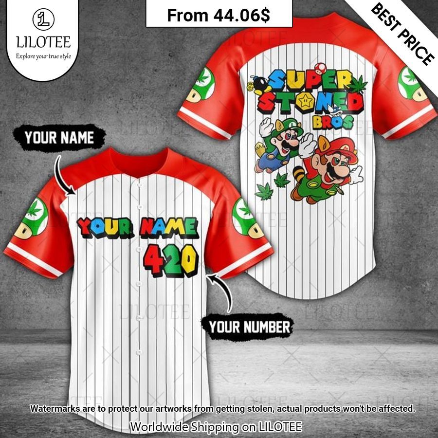 Super Stoned Bros Weed 420 Custom Baseball Jersey Is this your new friend?