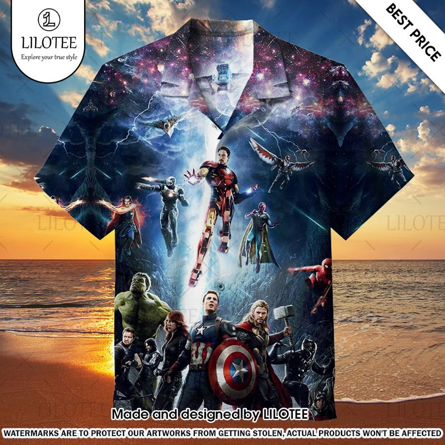 the avengers hawaiian shirt 1 968