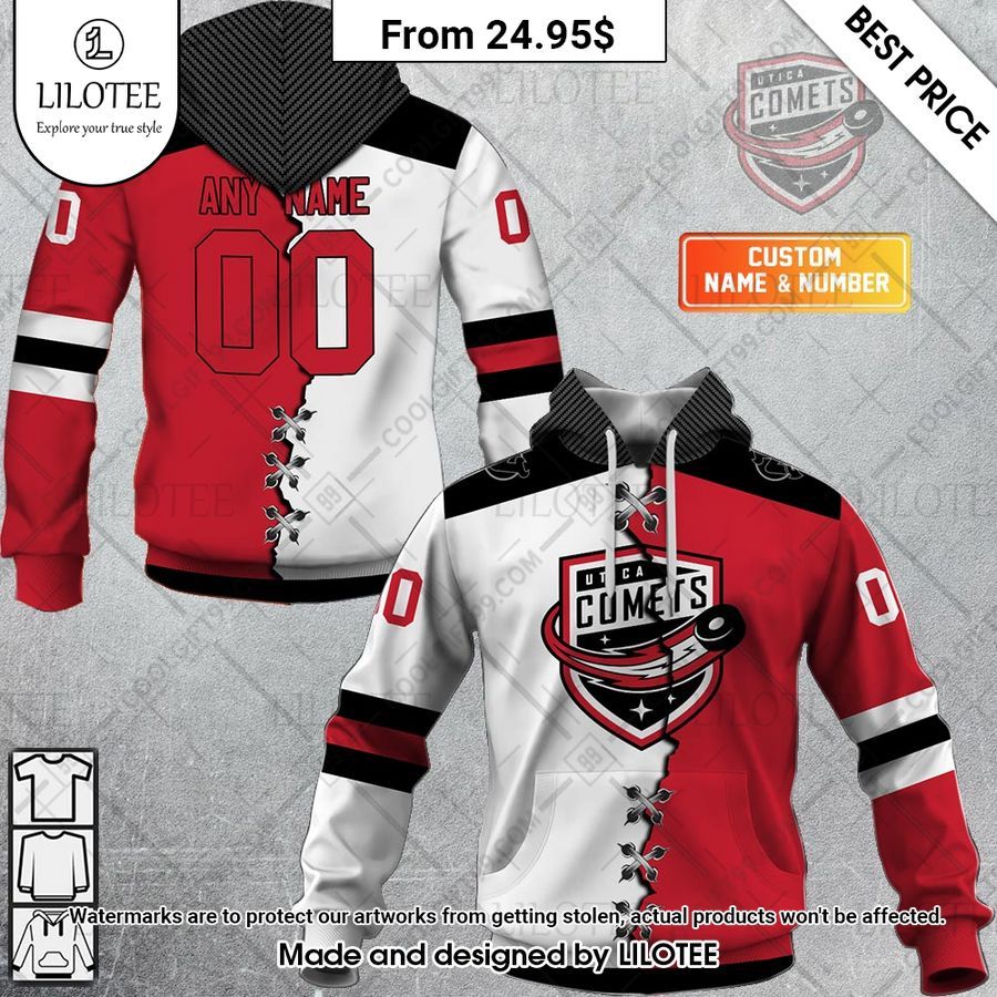 utica comets mix jersey custom hoodie 1 637